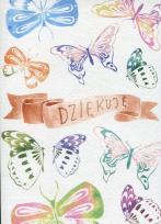 Opakowanie Henry karnet B6 Dziękuję akwarela motyle