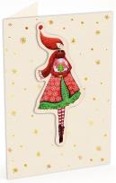 Opakowanie Karnet C6 naklejany + koperta Święta Kobieta ze szklaną kulą