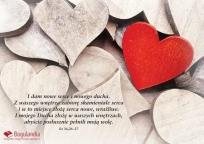 Opakowanie Kartka - I dam nowe serce i nowego...