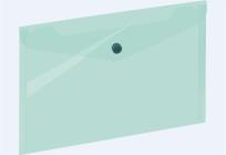 Opakowanie Koperta A5 na zatrzask zielona GRAND