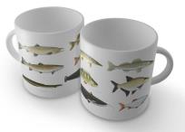 Okładka książki Kubek z rybami - wędkarza (z mniejszą ilością ryb)