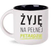 Opakowanie Kubek - Żyję na pełnej petardzie