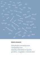 Okładka książki Leksykalno-semantyczne i pragmatyczne aspekty interiekcji w języku polskim, rosyjskim i niemieckim
