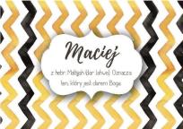 Opakowanie Magnes Imiona - Maciej