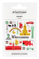 Opakowanie Magnes na lodówkę - Warszawa symbole FOLKSTAR