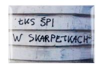 Opakowanie Magnes - Łódź ŁKS śpi w skarpetkach