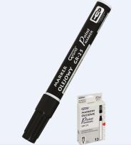 Opakowanie Marker olejowy GR-25 czarny (12szt) GRAND
