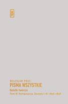 Okładka książki Notatki twórcze Tom III: Kompozycja. Zeszyty I-III. 1896-1898