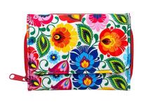 Opakowanie Portfel mały - łowicki biały FOLKSTAR