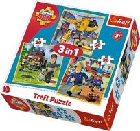 Opakowanie Puzzle 3w1 Strażak Sam w akcji TREFL
