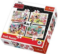 Opakowanie Puzzle 4w1 Minnie z przyjaciółmi TREFL