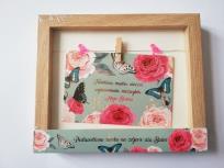 Opakowanie Ramka na zdjęcie z Led, Troskliwa, mądra, urocza, wyrozumiała, niezwykła - Moja Babcia, morska