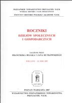 Okładka książki Roczniki Dziejów Społecznych i Gospodarczych
