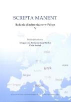 Okładka książki Scripta manent. Badania diachroniczne w Polsce V