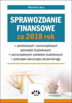 Okładka książki Sprawozdanie finansowe za 2018 rok państwowych i samorządowych jednostek budżetowych - samorządowy