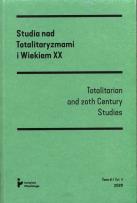 Okładka książki Studia nad Totalitaryzmami i Wiekiem XX Tom 1/ Vol. 1 2017