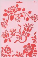 Opakowanie Szablon 04 rozkwitające kwiaty