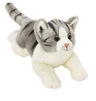 Okładka książki Szaro - Biały Pręgowany Kot 35 cm SUKI