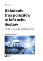 Okładka książki Układanie tras pojazdów w łańcuchu dostaw