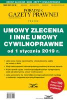 Opakowanie Umowy zlecenia i inne umowy cywilnoprawne od 1 stycznia 2019