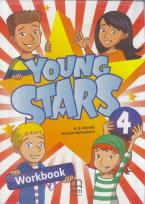 Okładka książki Young Stars 4 WB + CD MM PUBLICATIONS