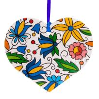 Opakowanie Zawieszka na choinkę - serce kaszubskie FOLKSTAR
