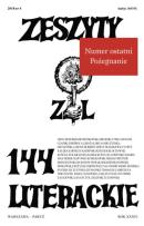 Opakowanie Zeszyty Literackie 144/4/2018