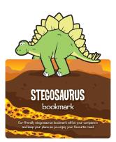 Opakowanie Zwierzęca zakładka do książki Stegozaur