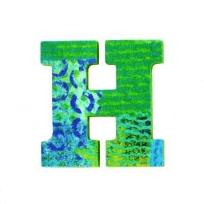 Opakowanie Drewniana literka z serii Paw - H