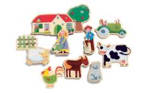 Opakowanie Drewniana układanka magnetyczna - Farma