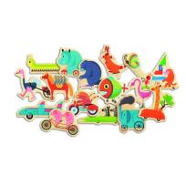 Opakowanie Drewniana układanka magnetyczna - Vroumbazar