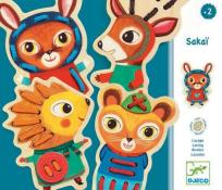 Opakowanie Drewniane zwierzaki do przewlekania - Sakai