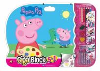 Opakowanie Giga Block - Zestaw dla artysty 5w1 - Peppa