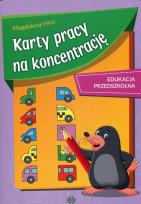 Okładka książki Karty pracy na koncentrację Edukacja przedszkolna