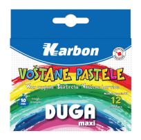 Opakowanie Kredki świecowe trójkątne 12 kolorów KARBON