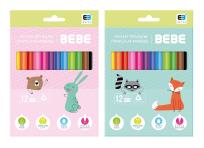 Opakowanie Mazaki 12 kolorów B&B Kids Pastel NOSTER