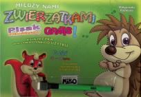 Okładka książki Między nami zwierzątkami 3-4 lata + pisak