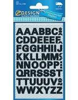 Opakowanie Naklejki czarne litery - 9,5mm