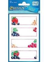 Opakowanie Naklejki na przetwory - owoce 3