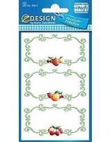 Opakowanie Naklejki na przetwory - owoce 5