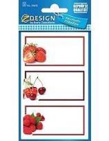 Opakowanie Naklejki na przetwory - owoce 7