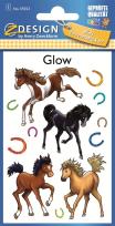 Opakowanie Naklejki świecące w ciemności - Konie