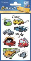 Opakowanie Naklejki świecące w ciemności - Samochody