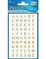 Opakowanie Naklejki złote litery - 7,5mm