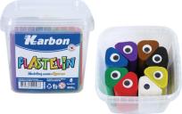 Opakowanie Plastelina 8 kolorów kubełek 1 kg KARBON