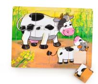 Opakowanie Puzzle drewniane Brimarex dla małych dzieci - krowa i cielak (1573810)