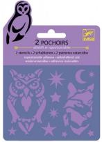 Opakowanie Szablony do rysowania - Noc