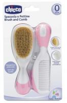 Opakowanie SZCZOTKA NATURALNE WŁOSIE + GRZEBYK RÓŻOWY