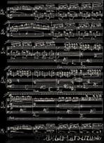 Opakowanie Teczka czarna z motywem nut - W. Lutosławski