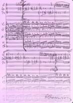 Opakowanie Teczka wrzosowa z motywem nut - Grażyna Bacewicz